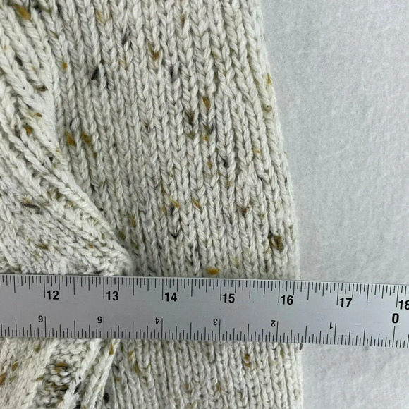 Mango Sweater Dress S Beige Flecked Turtle Neck Bodycon All-Match Raglan Sleeve - Picture 3 of 11